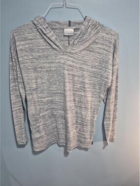Columbia Lightweight Gray Hooded Pullover Sweatshirt - Large
